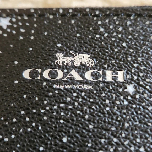 NWOT Coach Witchy Black Stars & Constellation Wristlet Wallet 🖤⭐️